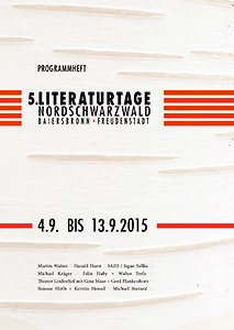 Coverbild des Programmheftes für die Literaturtage Nordschwarzwald