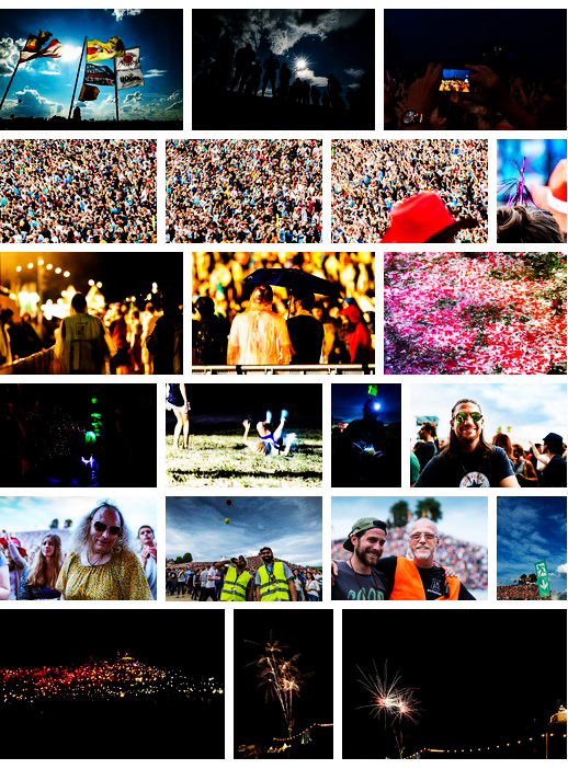 [Screenshot] Myportfolio-Grid der Fotos vom Publikum bei DAS FEST