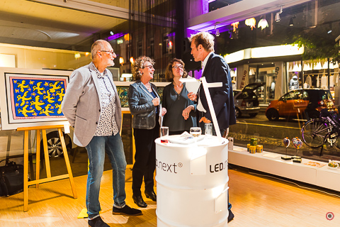 Ausstellung der Galerie Elwert zusammen mit burger inneneinrichtung GmbH Karlsruhe, 10.10.2018, Foto: Kirsten Bohlig