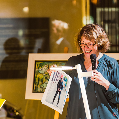 Ausstellung der Galerie Elwert zusammen mit burger inneneinrichtung GmbH Karlsruhe, 10.10.2018, Foto: Kirsten Bohlig